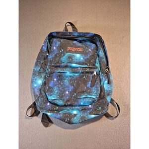 Jansport Superbreak Backpack Stellar Starforce Galaxy‎ Print Euc No Flaws School
